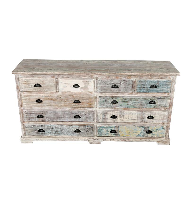 SOLID RECLAIMED TEAK WOOD BUREAU SIDEBOARD DRESSER