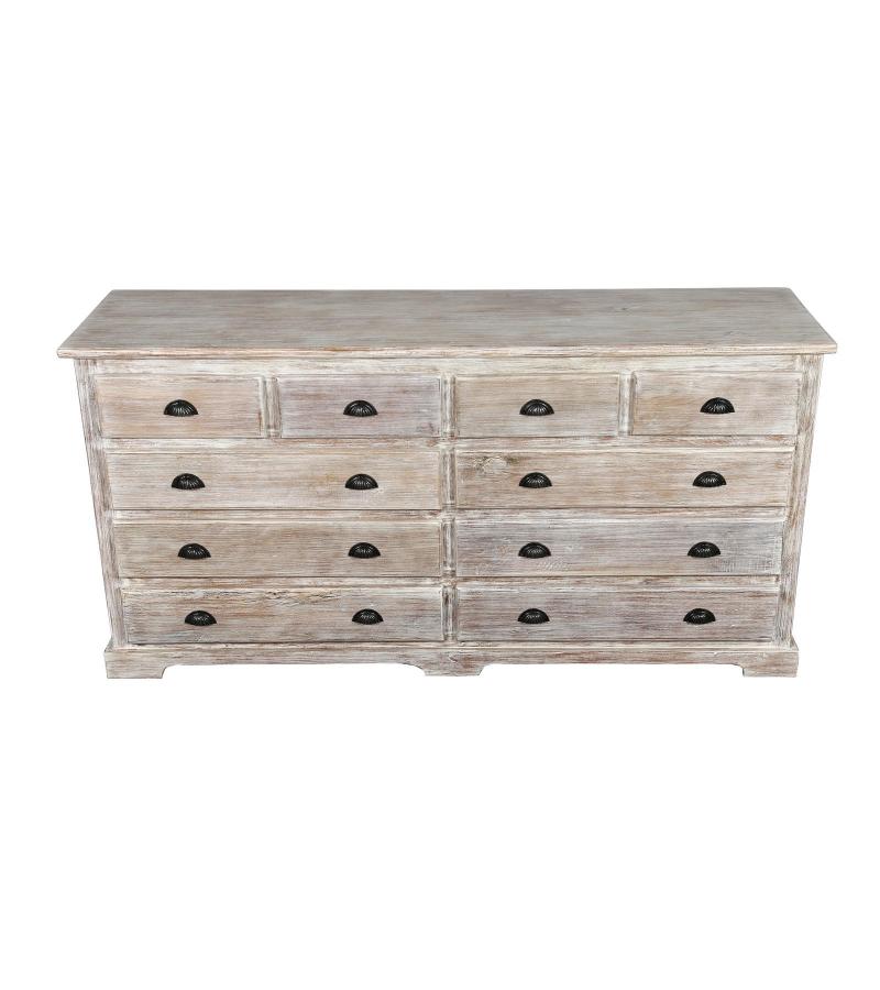 SOLID RECLAIMED TEAK WOOD DRESSER BUREAU SIDEBOARD