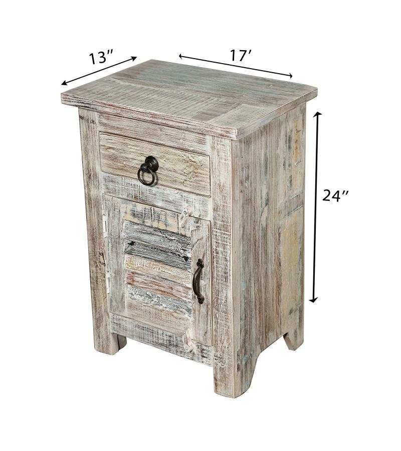 SOLID RECLAIMED TEAK WOOD SIDETABLE END TABLE