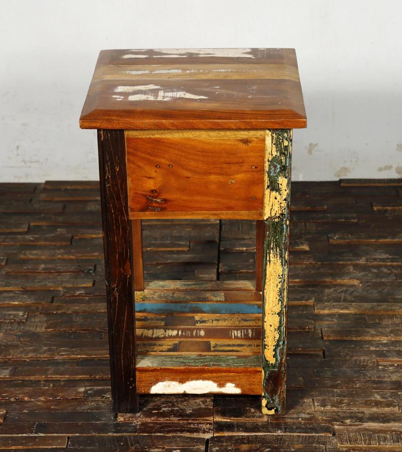 SOLID RECLAIMED TEAK WOOD SIDETABLE END TABLE