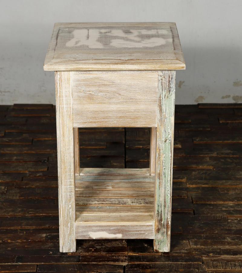 SOLID RECLAIMED TEAK WOOD SIDETABLE END TABLE
