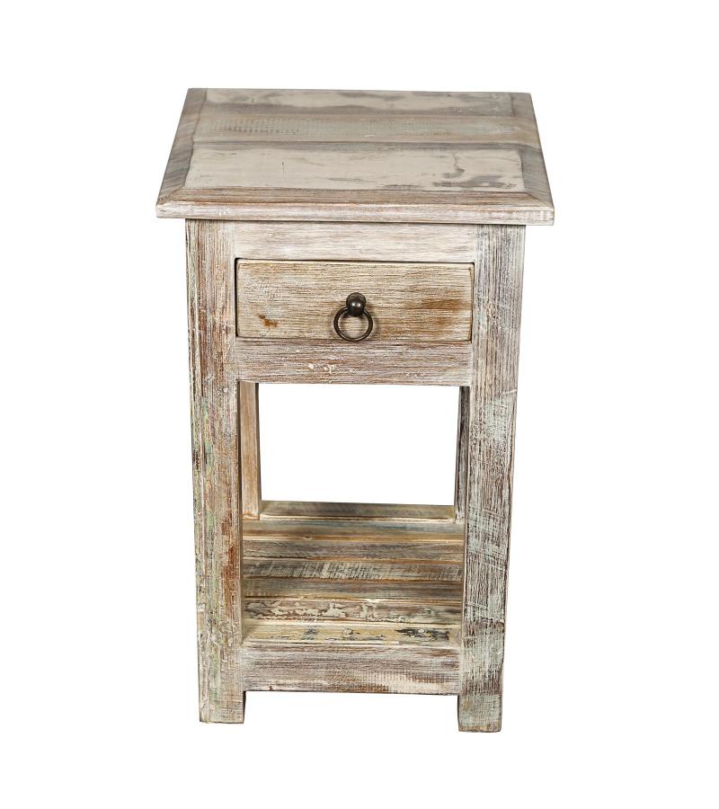 SOLID RECLAIMED TEAK WOOD SIDETABLE END TABLE
