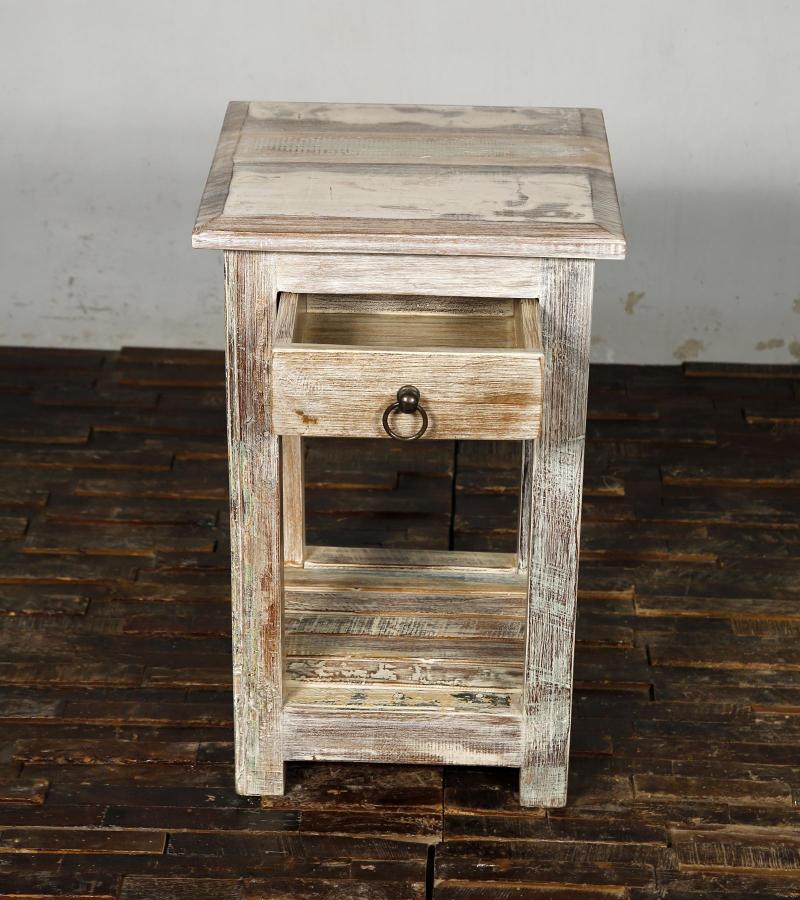 SOLID RECLAIMED TEAK WOOD SIDETABLE END TABLE