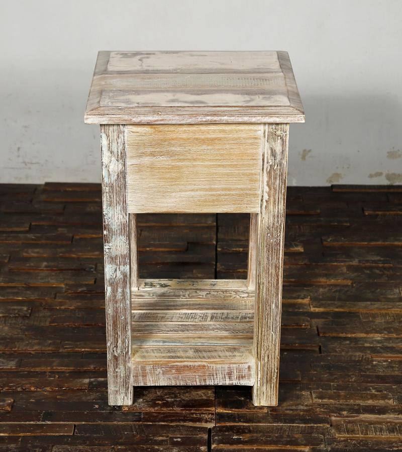 SOLID RECLAIMED TEAK WOOD SIDETABLE END TABLE
