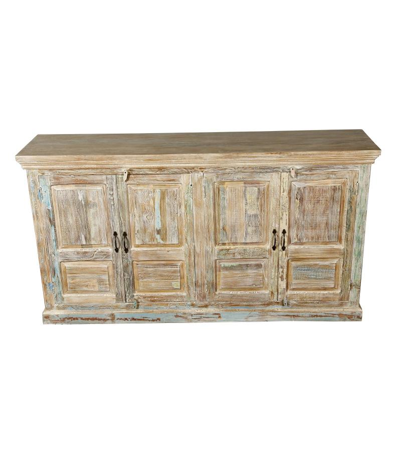 SOLID RECLAIMED TEAK SIDEBOARD W/4 DOORS