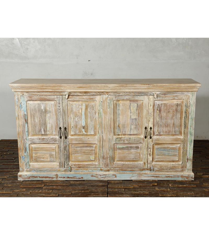 SOLID RECLAIMED TEAK SIDEBOARD W/4 DOORS