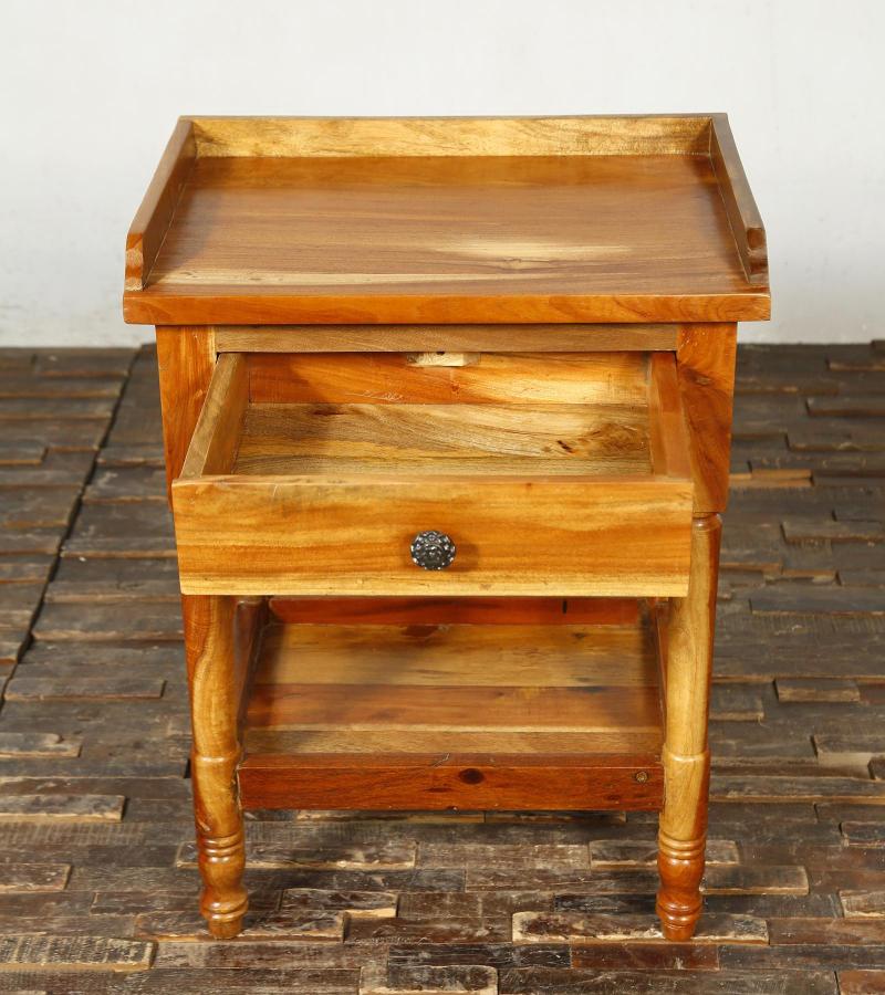 SOLID RECLAIMED TEAK WOOD SIDE TABLE END TABLE
