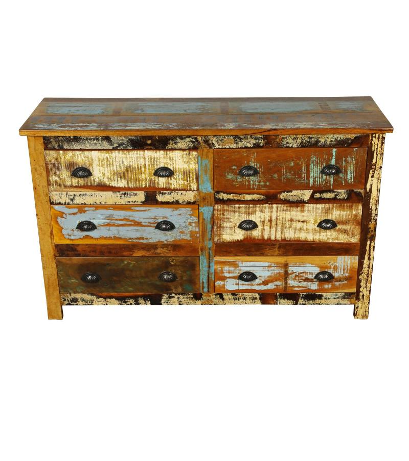 SOLID RECLAIMED TEAK WOOD DRESSER SIDEBOARD BUREAU