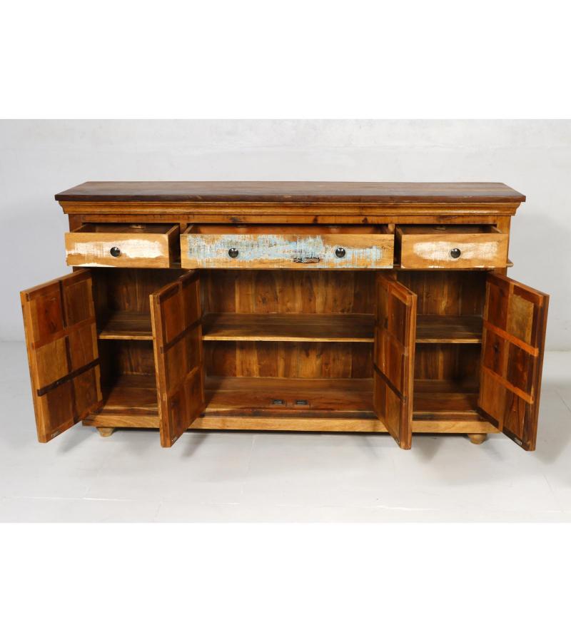 SOLID RECLAIMED TEAK WOOD SIDEBOARD 