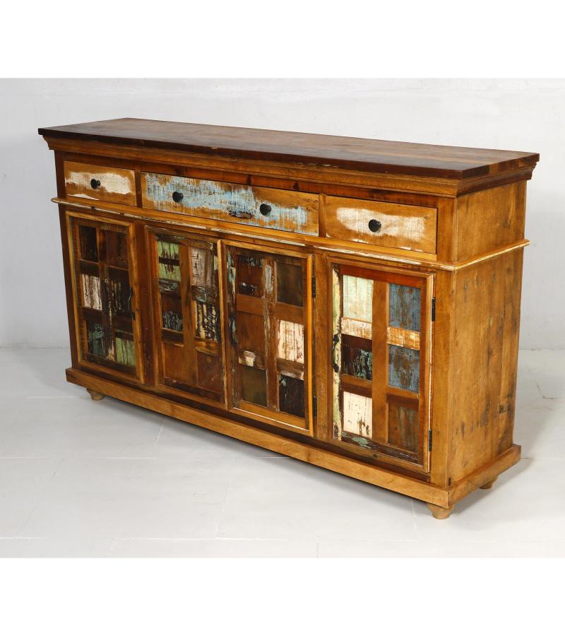 SOLID RECLAIMED TEAK WOOD SIDEBOARD 