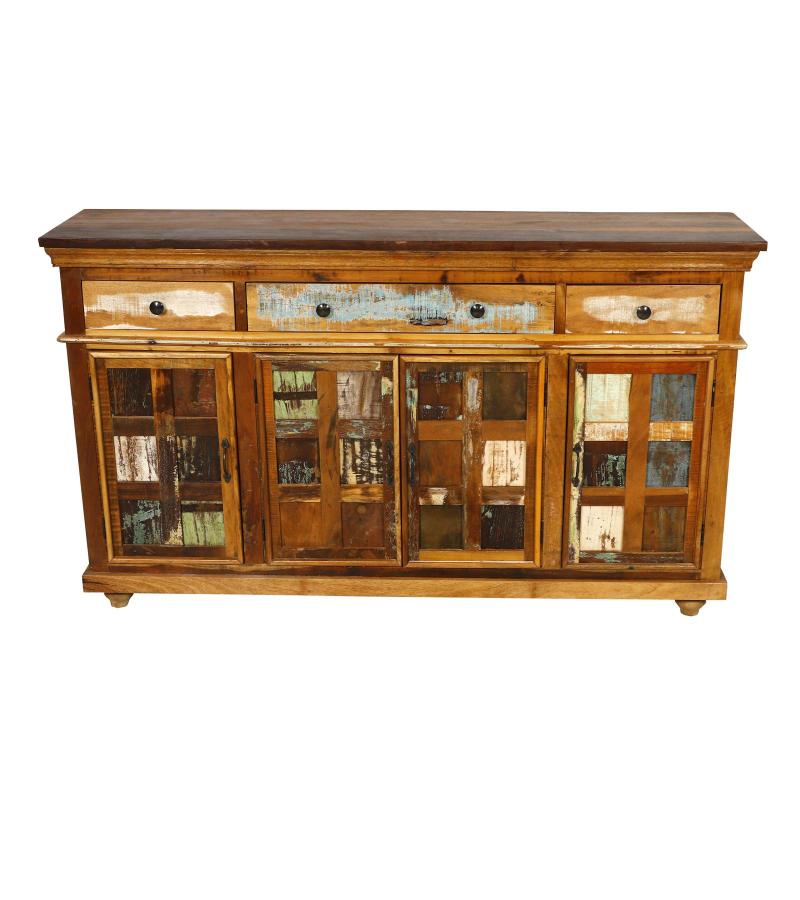SOLID RECLAIMED TEAK WOOD SIDEBOARD 