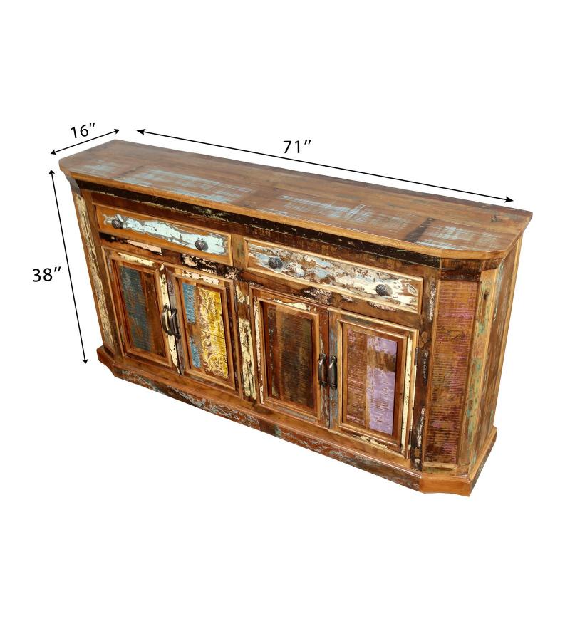 SOLID RECLAIMED TEAK WOOD SIDEBOARD