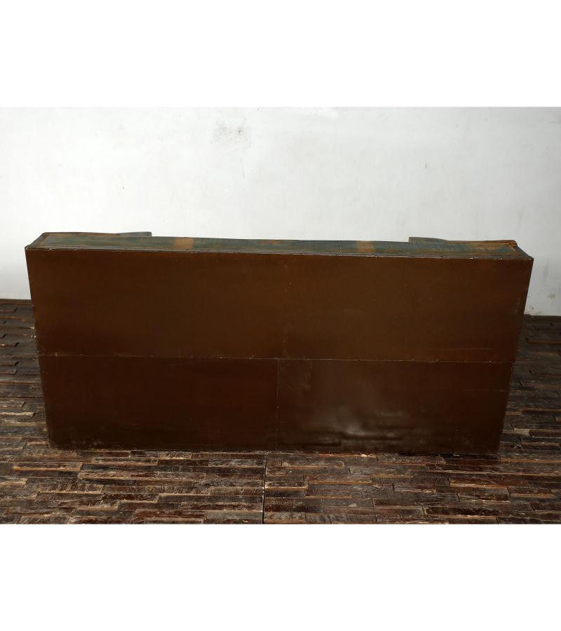 WOOD/IRON INDUSTRIAL SOFA