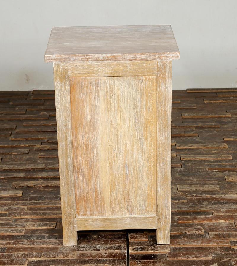 SOLID RECLAIMED TEAK WOOD END TABLE / NIGHTSTAND
