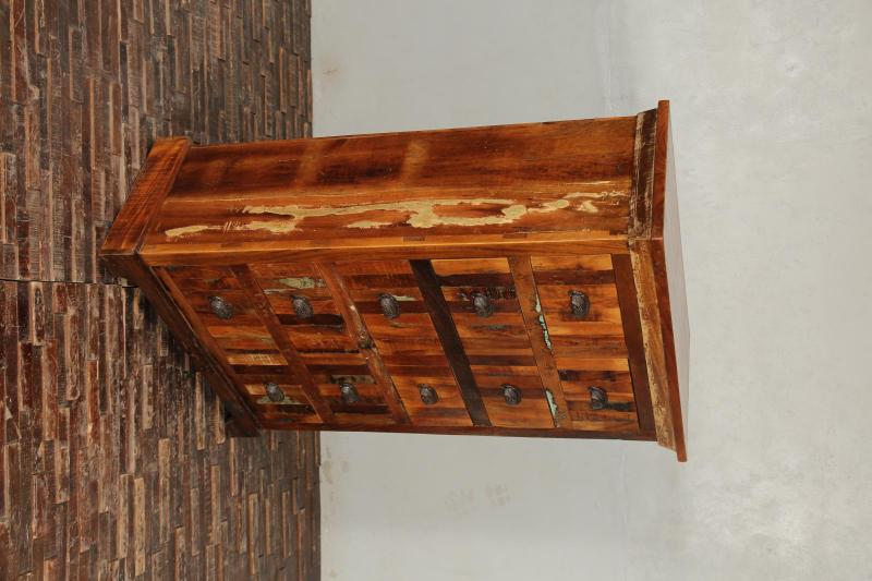 SOLID RECLAIMED TEAK WOOD 6 DRAWER DRESSER CHEST BUREAU SIDEBOARD