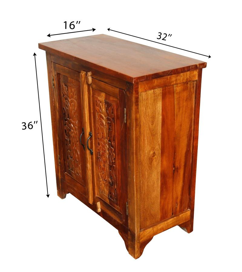 WOODEN CARVED CABINET