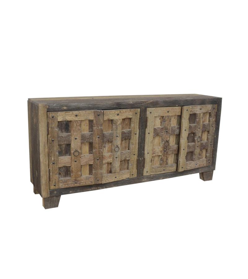 SOLID RECLAIMED WOOD 4 DOOR SIDEBOARD