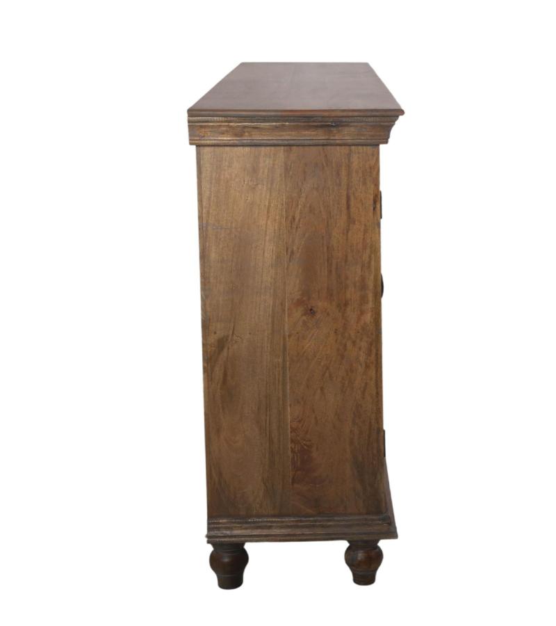 SOLID  WOOD & GLASS SIDEBOARD