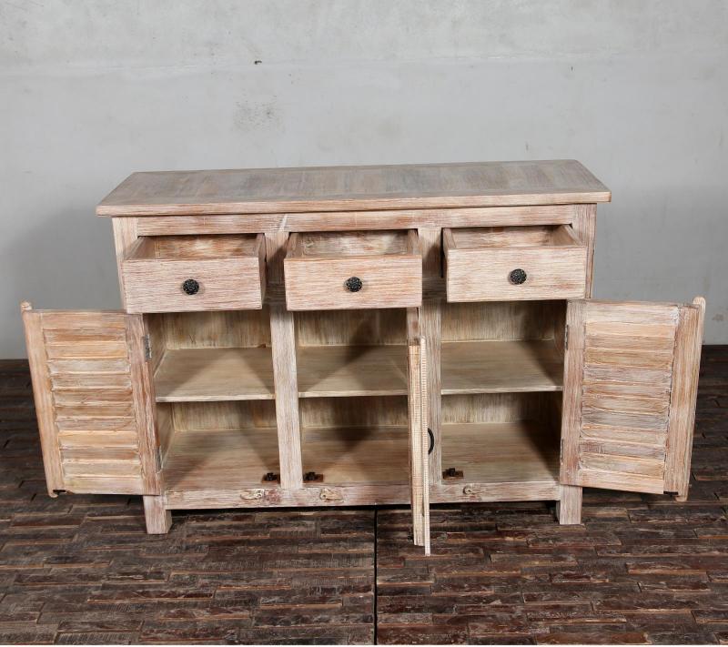 RECLAIMED TEAK 3 DRAWER / 3 DOOR SIDEBOARD / CABINET
