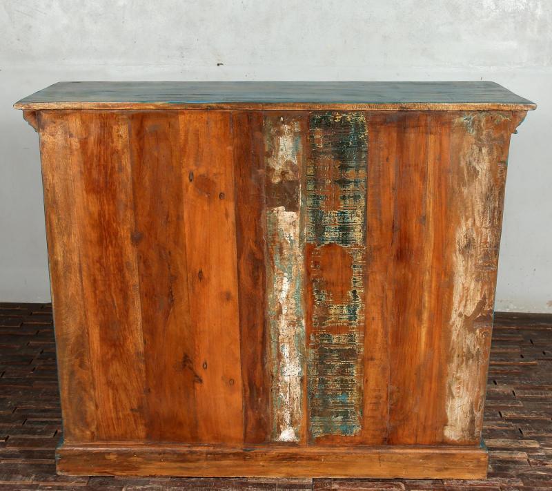 RECLAIMED TEAK DECORATIVE BOOKCASE / CONSOLE