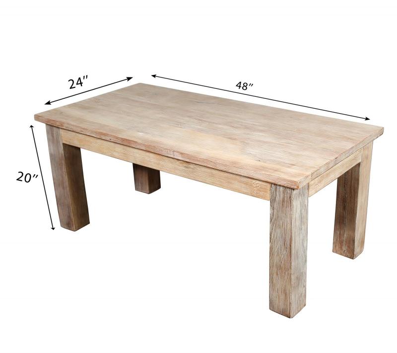 RECLAIMED TEAK COFFEE TABLE