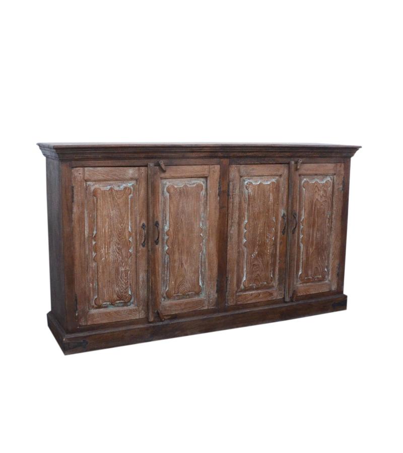 SOLID RECLAIMED TEAK WOOD W/ 4 DOORS