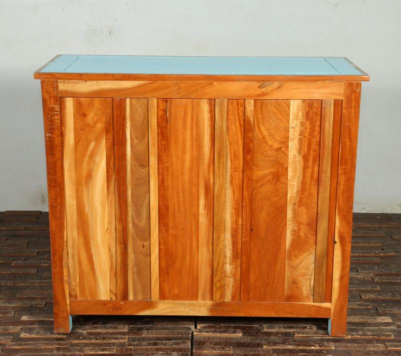 Solid Reclaimed Teak Wood 2 Door, 2 Drawer Sideboard Console Server