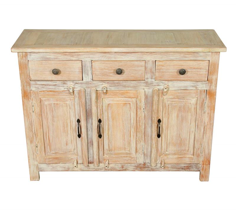 SOLID RECLAIMED TEAK 3 DOOR, 3 DRAWER  CABINET CONSOLE SIDEBOARD