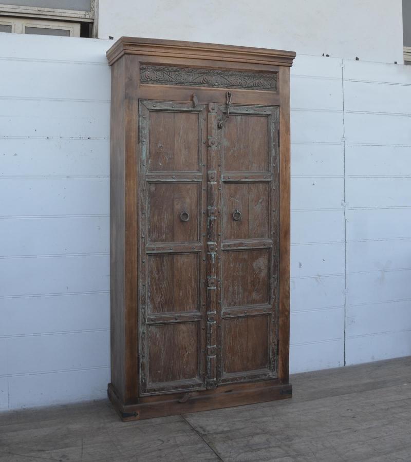 VINTAGE RECLAIMED TEAK CABINET W/ SHELVES