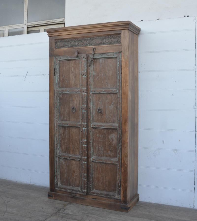 VINTAGE RECLAIMED TEAK CABINET W/ SHELVES