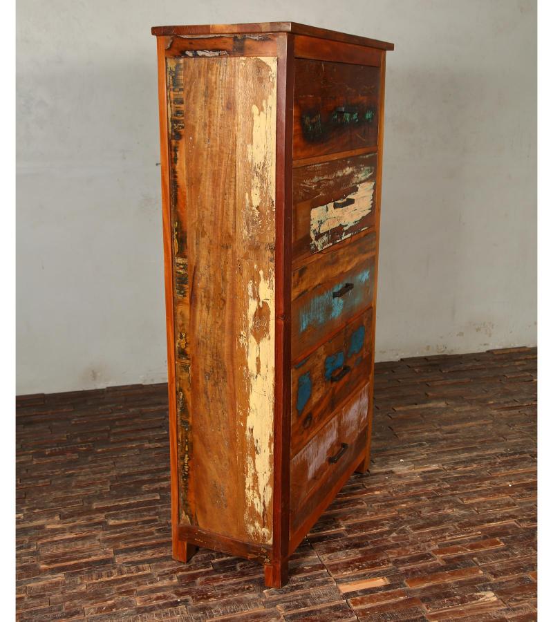 Solid Reclaimed Teak Wood Dresser Bureau Chest 