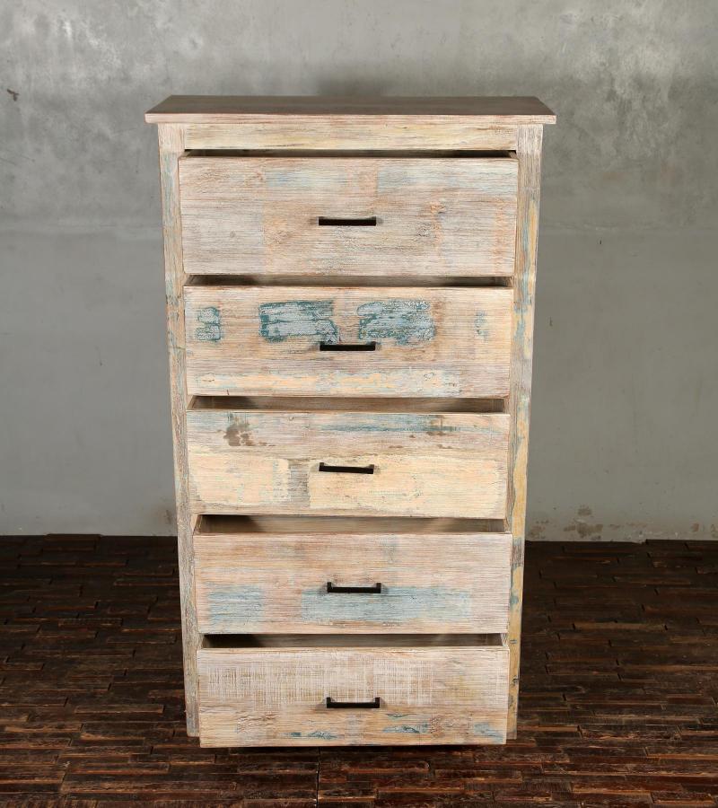 Solid Reclaimed Teak Wood Dresser Bureau Chest 