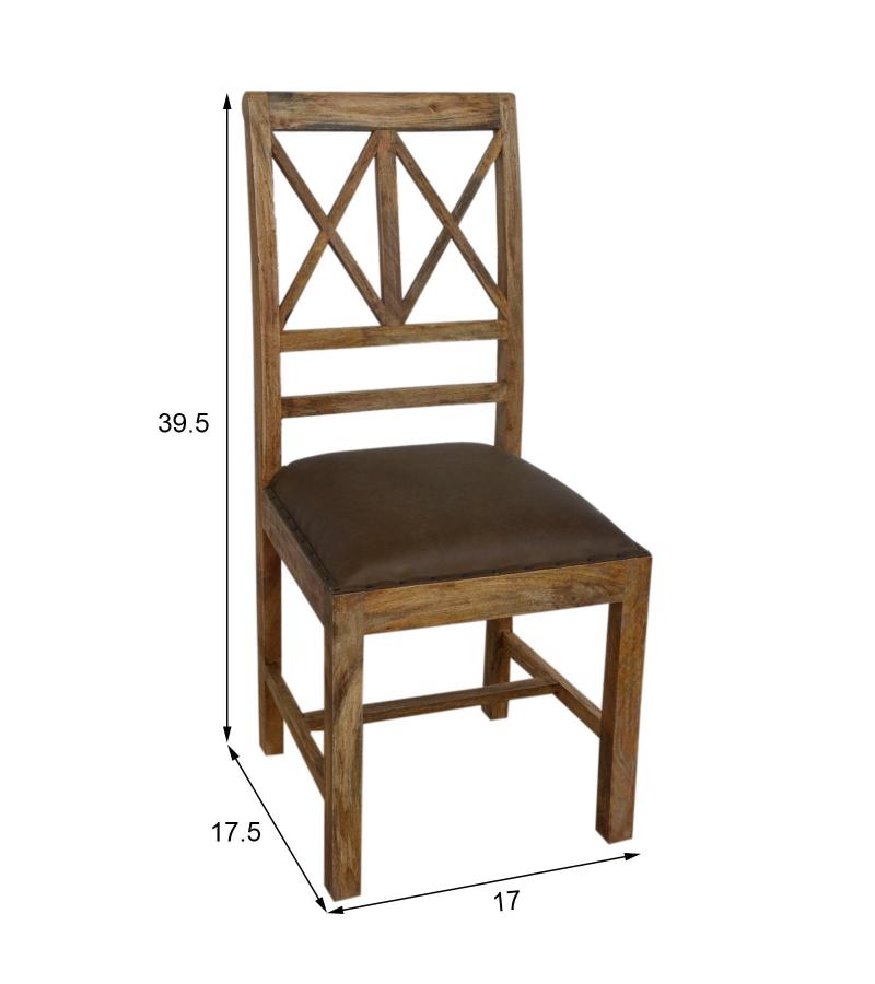 Wooden and Leather chair 