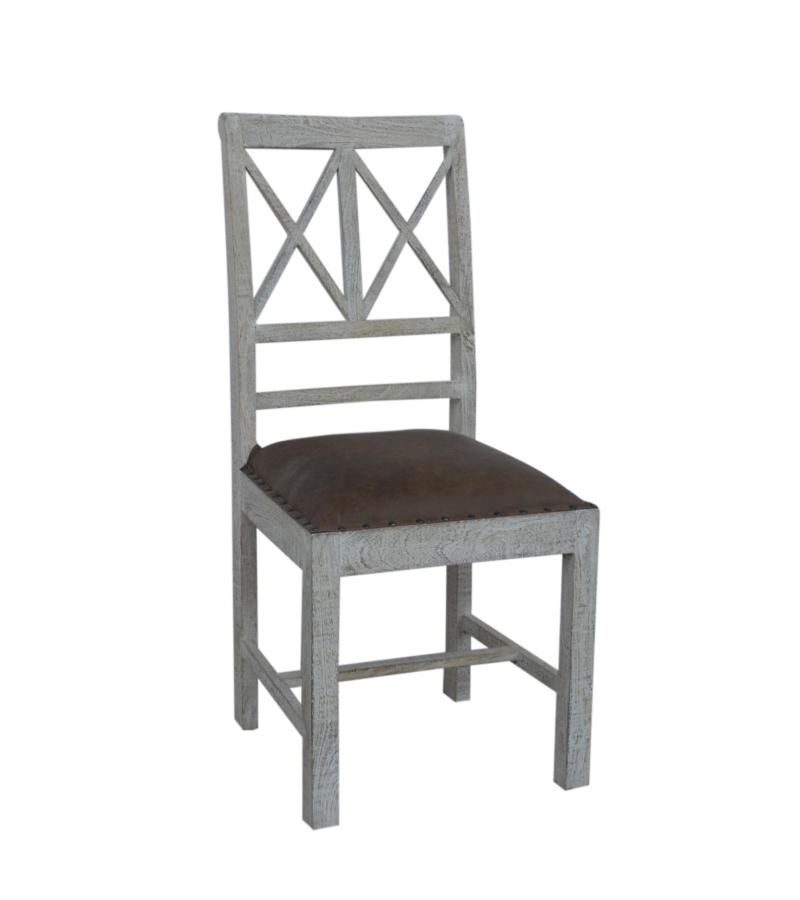 Wood And Leather Chair