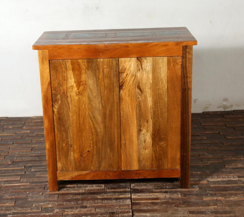 SOLID RECLAIMED TEAK WOOD HAND CARVED DRESSER BUREAU CABINET 3 DRAWERS