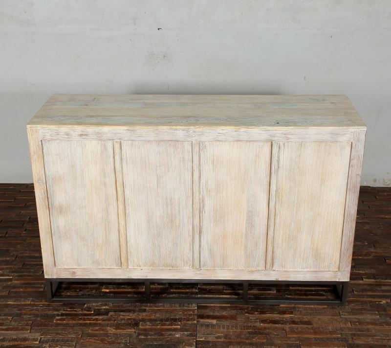 SOLID RECLAIMED TEAK WOOD 6 DRAWER DRESSER CHEST BUREAU SIDEBOARD