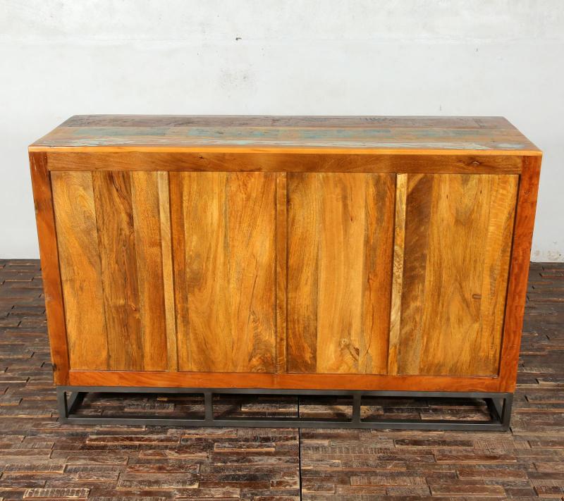 SOLID RECLAIMED TEAK WOOD 6 DRAWER DRESSER CHEST BUREAU SIDEBOARD