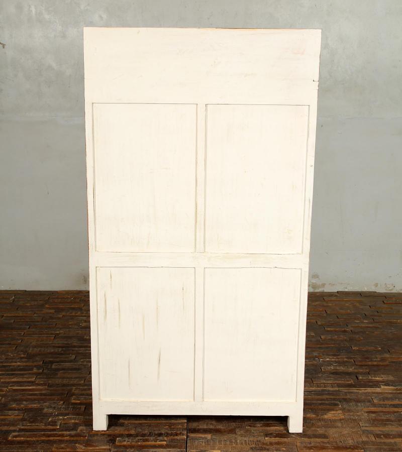 SOLID WOOD HAND PAINTED ADVERTISING 2 DOOR STORAGE CABINET