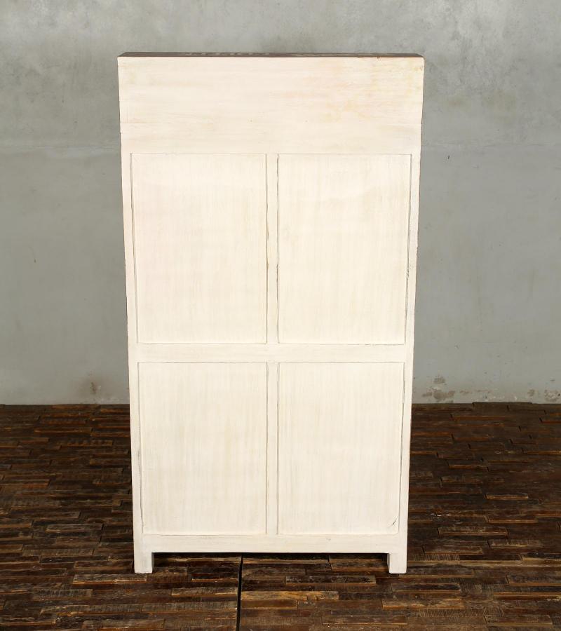 SOLID WOOD HAND PAINTED ADVERTISING 2 DOOR STORAGE CABINET