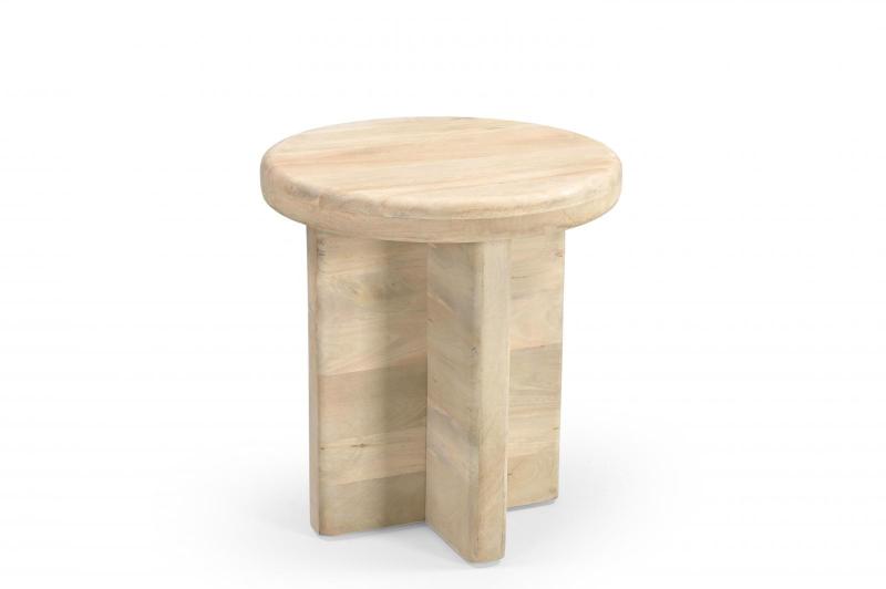 MODERN & ORGANIC SOLID WOOD END TABLE / SIDE TABLE
