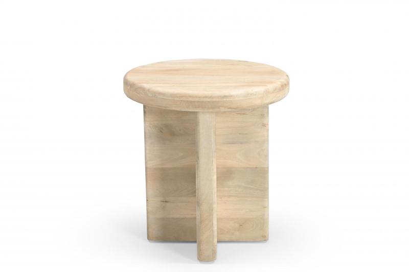 MODERN & ORGANIC SOLID WOOD END TABLE / SIDE TABLE