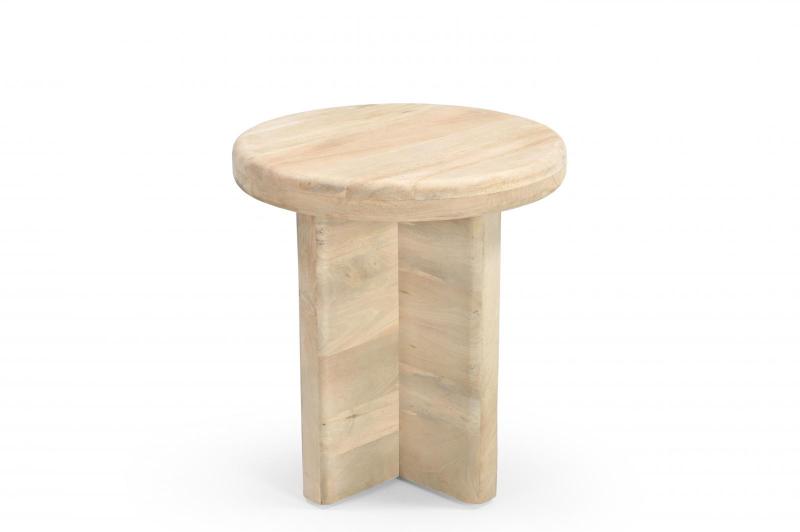 MODERN & ORGANIC SOLID WOOD END TABLE / SIDE TABLE
