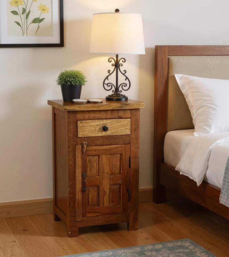 SOLID RECLAIMED TEAK WOOD SIDETABLE END TABLE