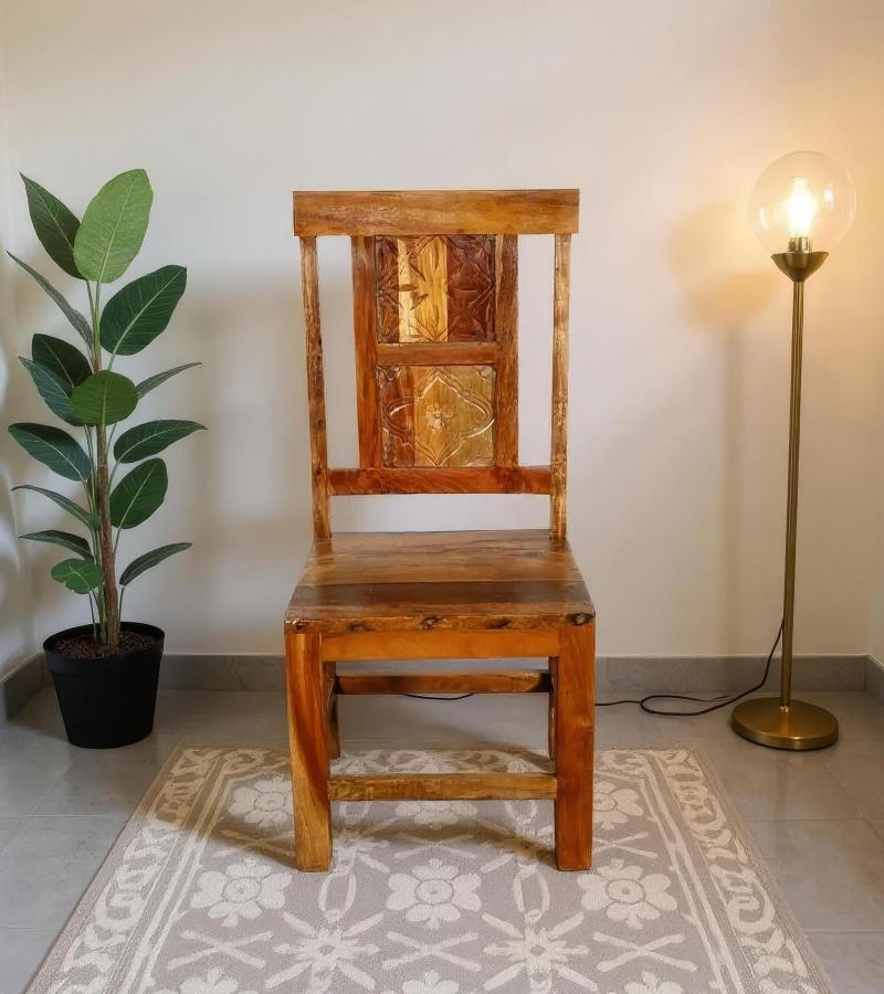 SOLID HAND CARVED RECLAIMED TEAK CHAIR