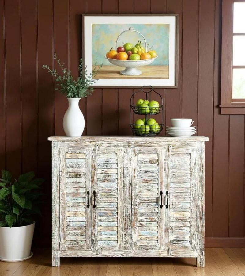 SOLID RECLAIMED TEAK WOOD CABINET SIDEBOARD