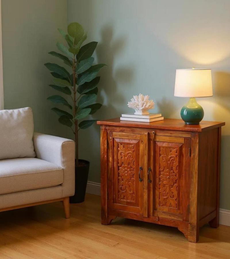 WOODEN CARVED CABINET