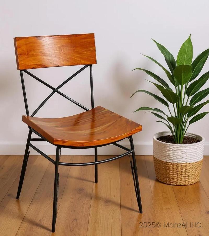 WOODEN IRON CHAIR