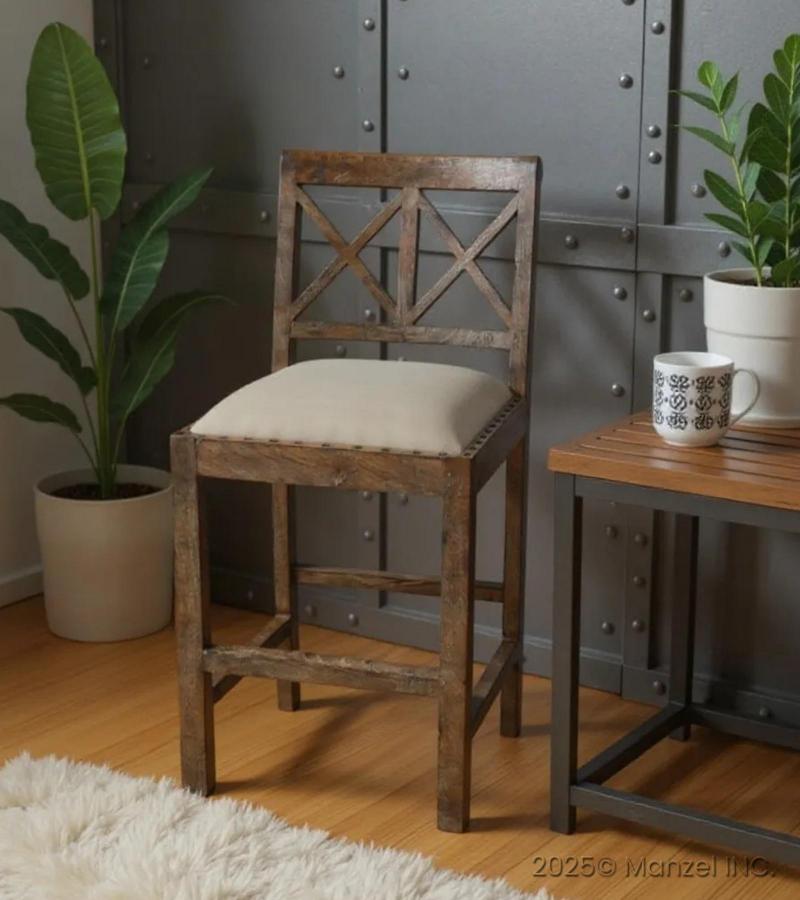 Counter Chair  fabric seat