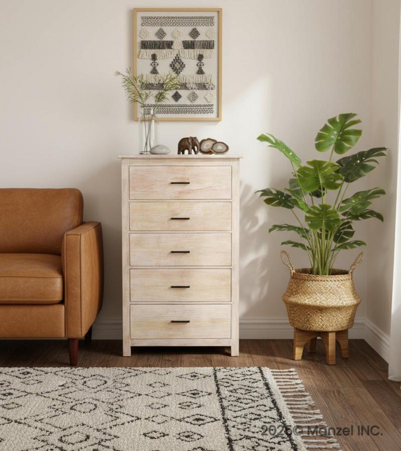 Solid Reclaimed Teak Wood Dresser Bureau Chest 
