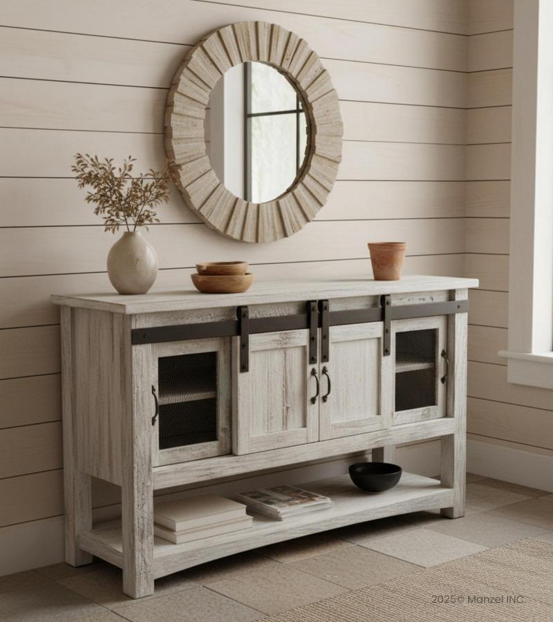 WOOD/IRON CONSOLE